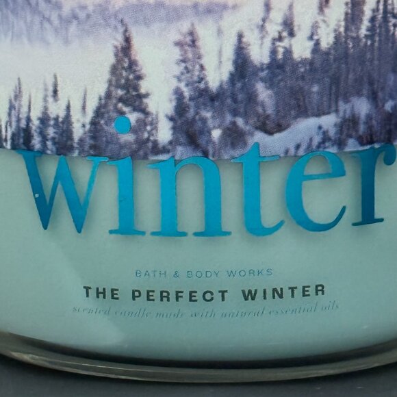 BBW The Perfect Winter Bath & Body Works 3 Wick Candle - Picture 3 of 10